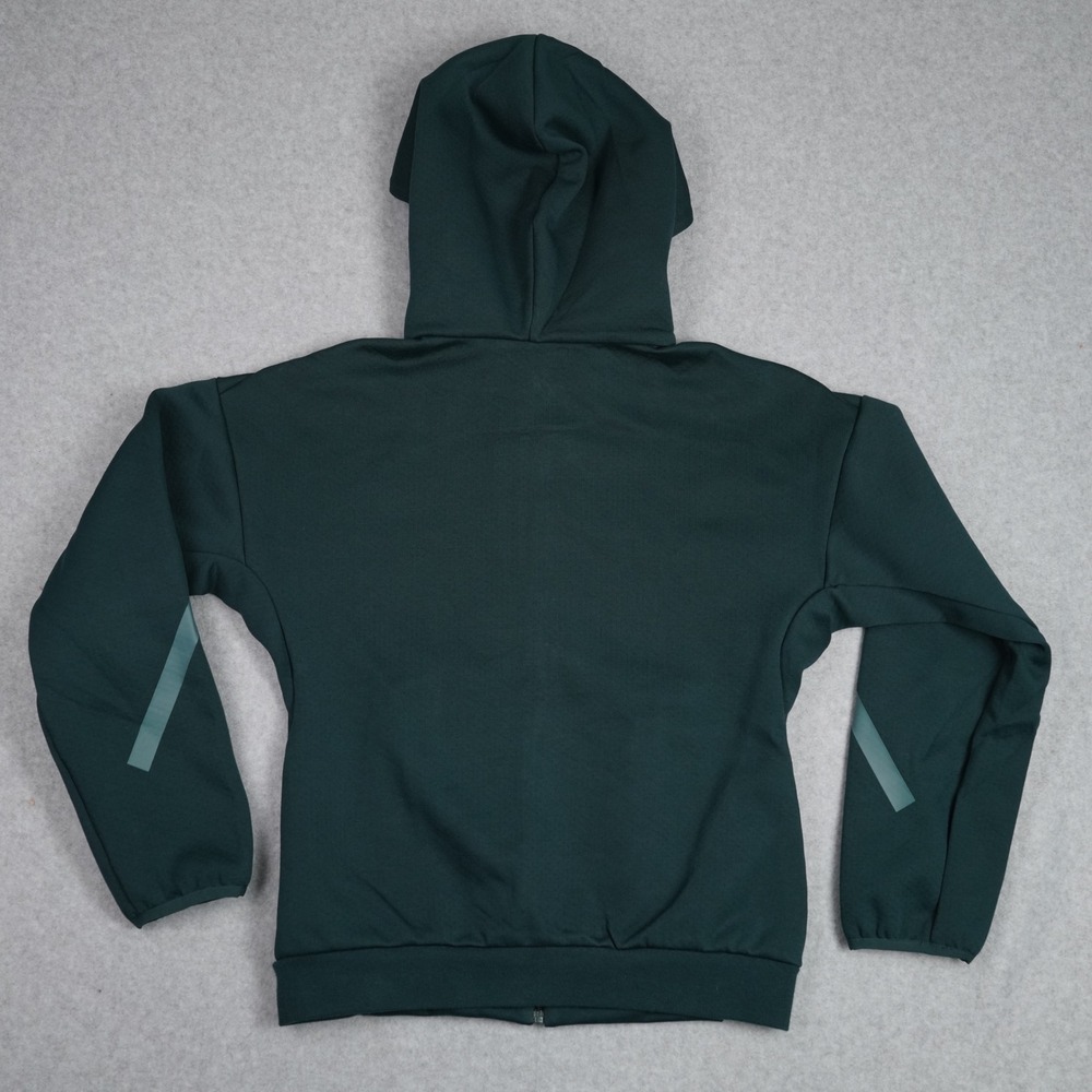 Adidas Hoodie Kids Medium Green J Z.N.E. FZ Track Top Aurora Ivy JW2425 Full Zip - Picture 3 of 3